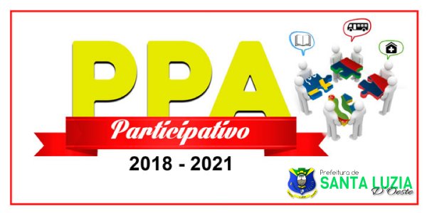 Preencha agora mesmo o formulário do PPA Participativo 2018-2021 e deixe a sua opnião